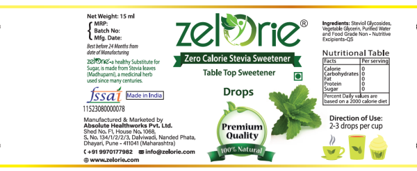 Zelorie Stevia Liquid Drops